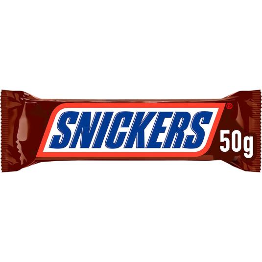 Barrita choco rellena cacahuete - Snickers - 50g