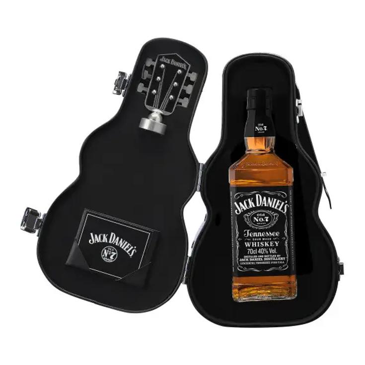 Nº 7 whiskey de Tennessee Estuche Guitarra botella 70 cl