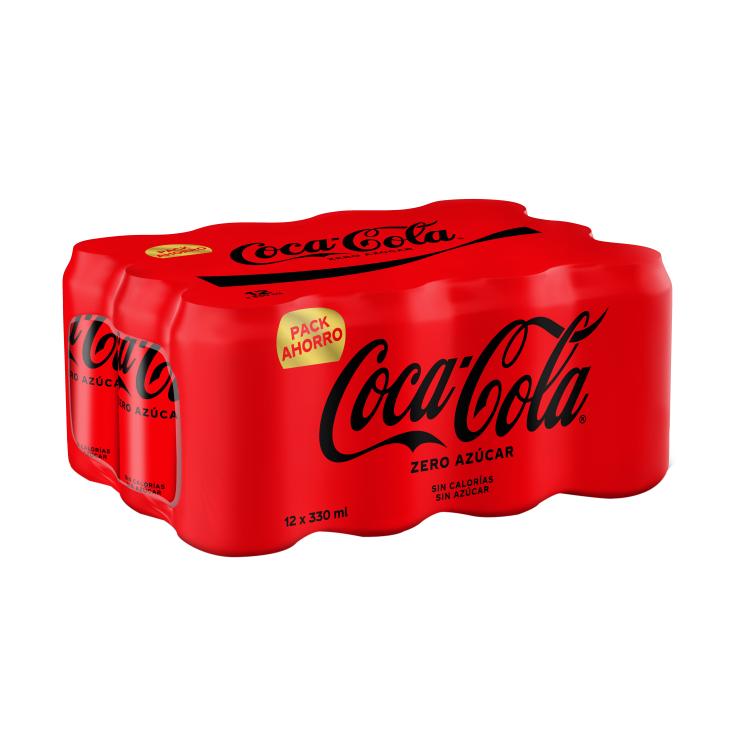 Refresco de cola Zero - Coca-Cola - 12x33cl