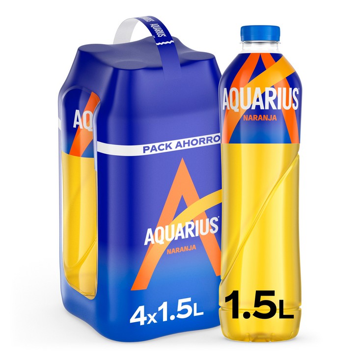 Bebida isotónica sabor naranja 4x1,5l