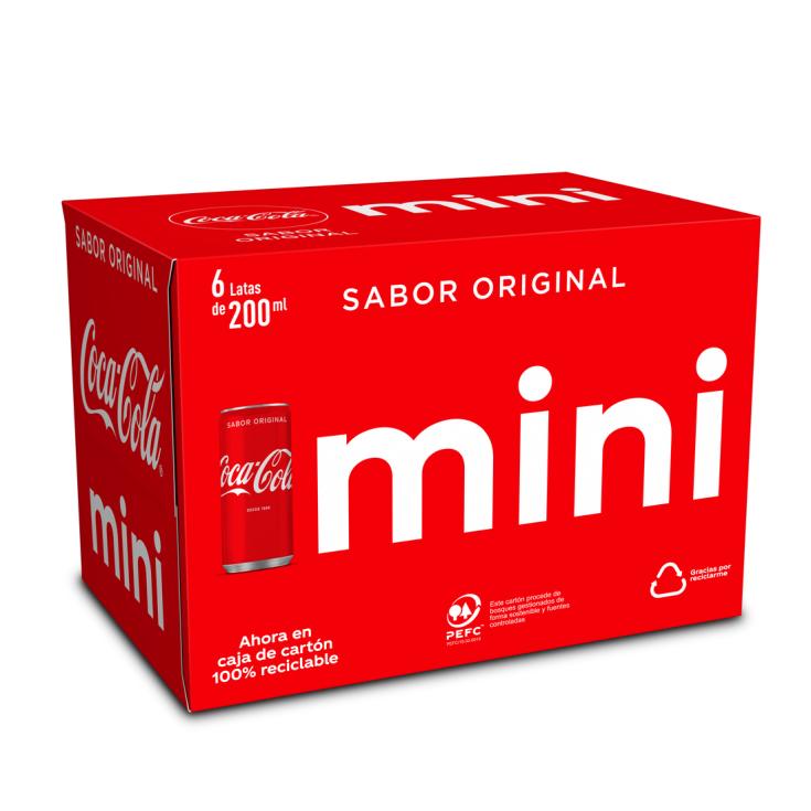 Refresco de cola Mini - Coca-Cola - 6x20cl