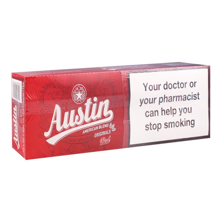 Tabaco Austin Red - 10 uds de 20 cigarrillos