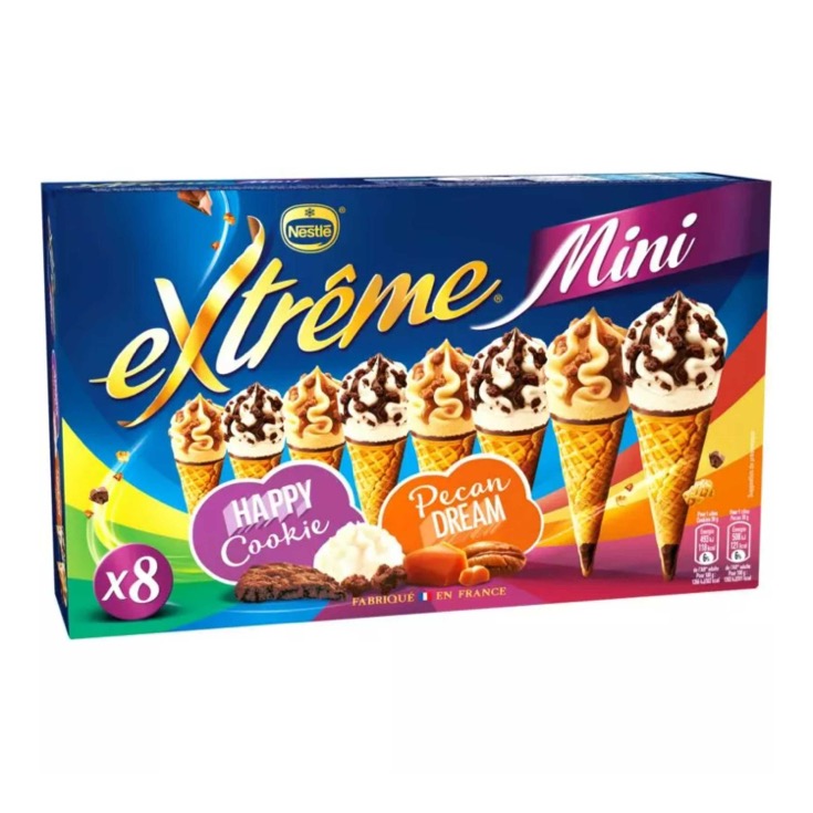 Mini conos extrême Pecan Cookies Nestlé - 8x39g