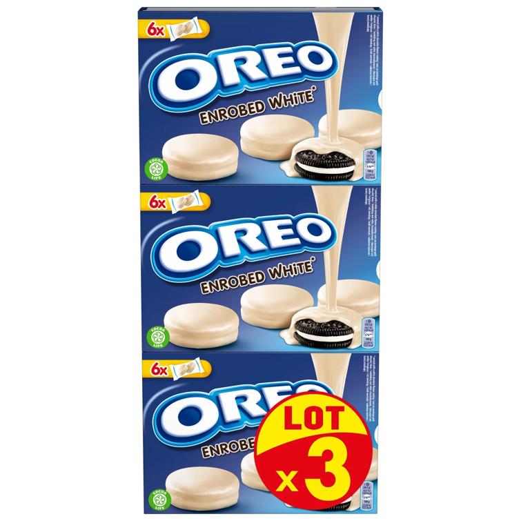 Oreo Cubiertas de chocolate blanco 3x246g 