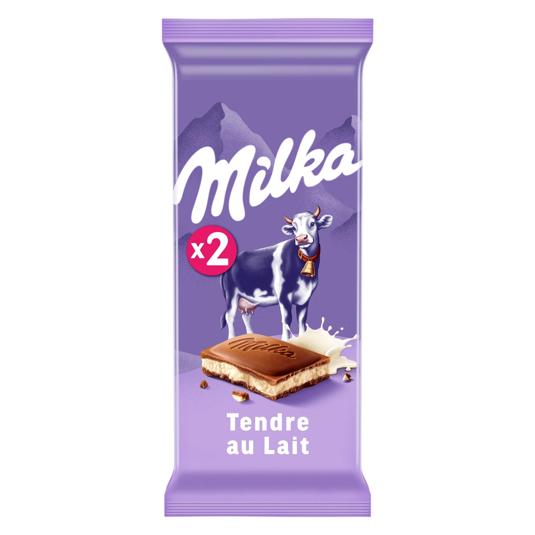 CHOCOLATE CON LECHE MILKA 2 X 100G