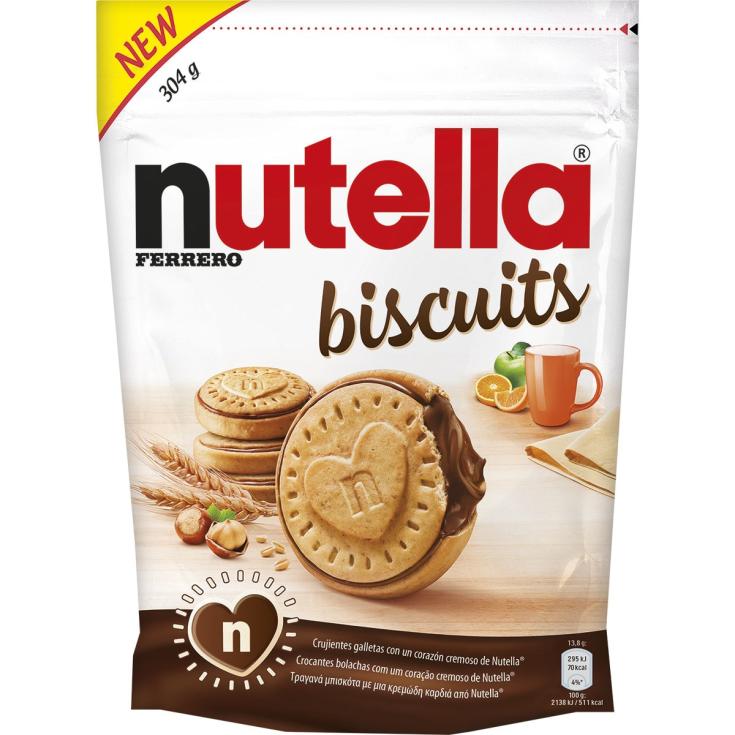 Galleta Rellena Crema Cacao Nutella Biscuit - 304g