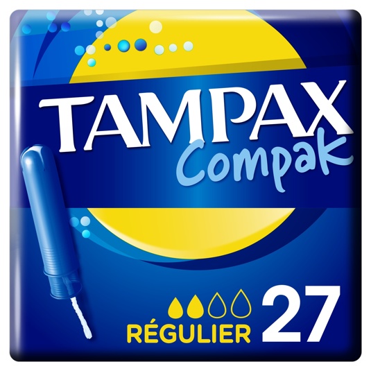 Tampón Compact con aplicador regular - 27 uds.