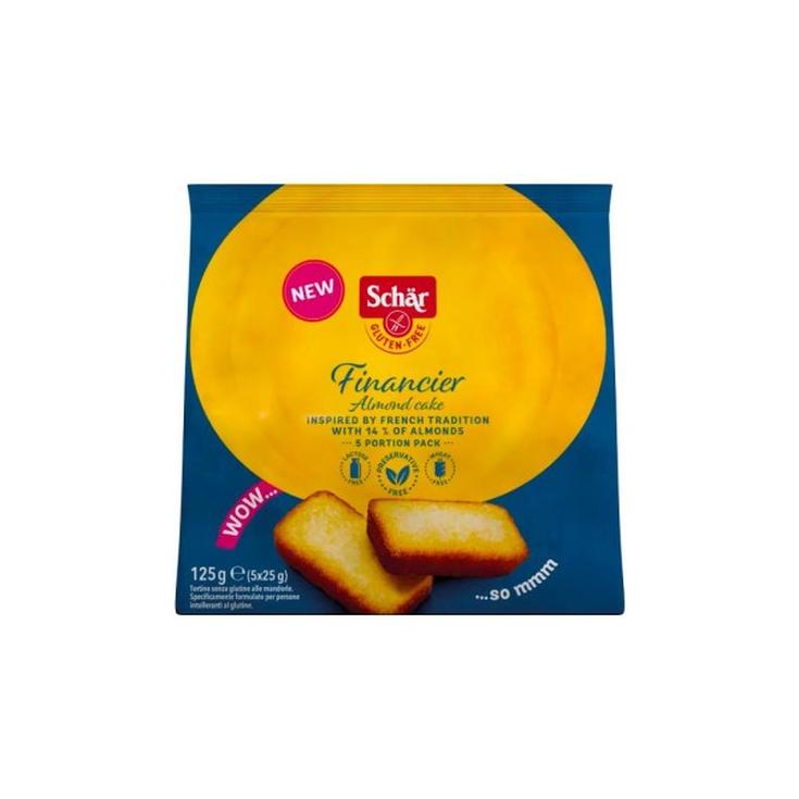 SCHÄR FINANCIER Bizcocho de almendra sin gluten 125g