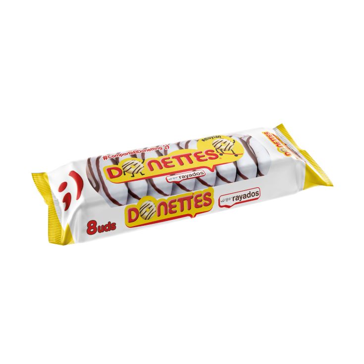 Donettes Rayados 8 uds. - 152g