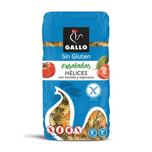 GALLO Hélices vegetales sin gluten 450g