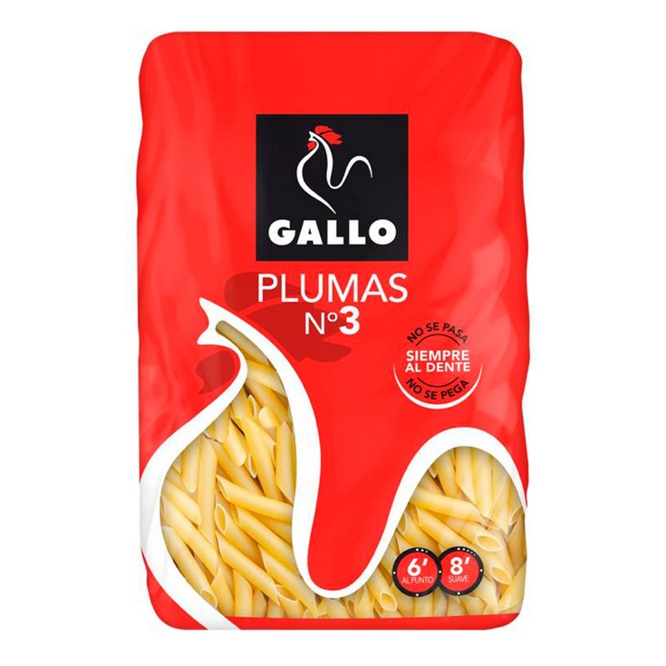 Pasta GALLO Plumas Nº3 450g