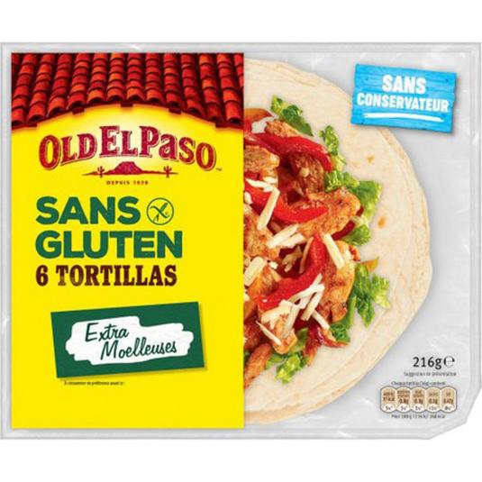 TORTILLAS SENS GLUTEN 216G