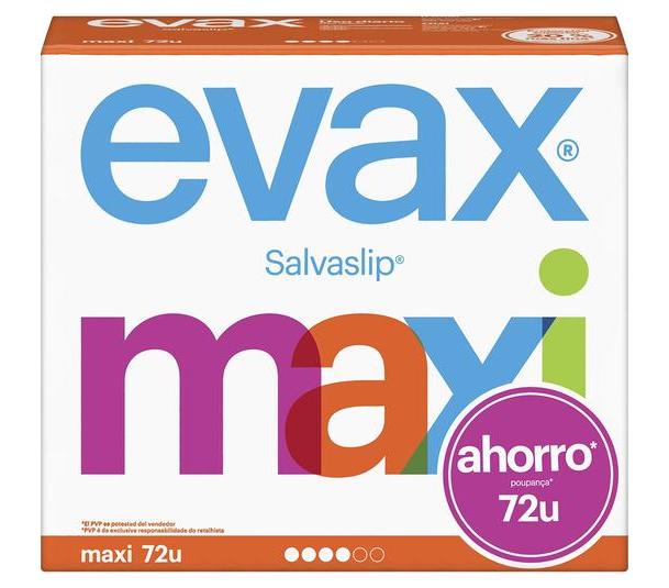 Protectores diarios Maxi 72 Unidades 