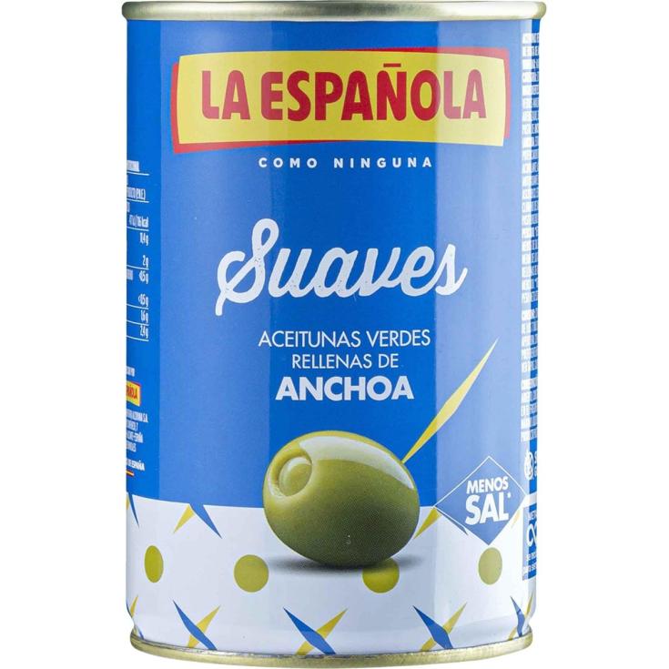 Aceitunas suaves con anchoa 150g