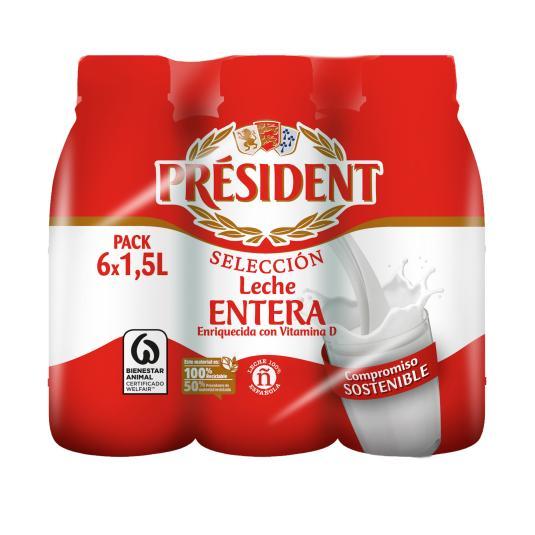 Leche entera - Président - 6x1,5l