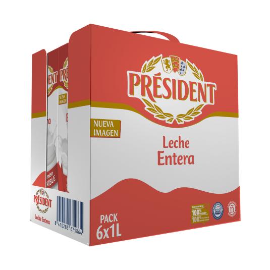 Leche entera 6x1l