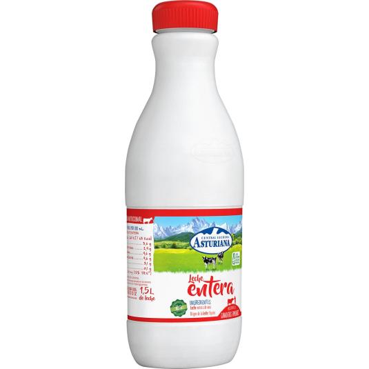 Leche entera (Botella) 6x1,5l