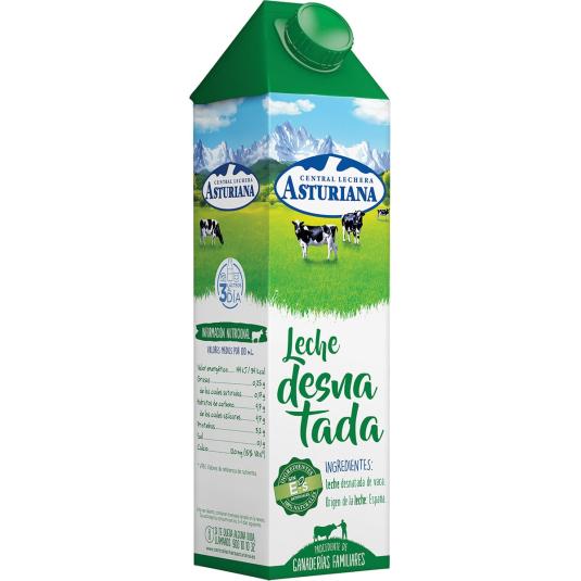 ASTURIANA Leche desnatada 6x1l