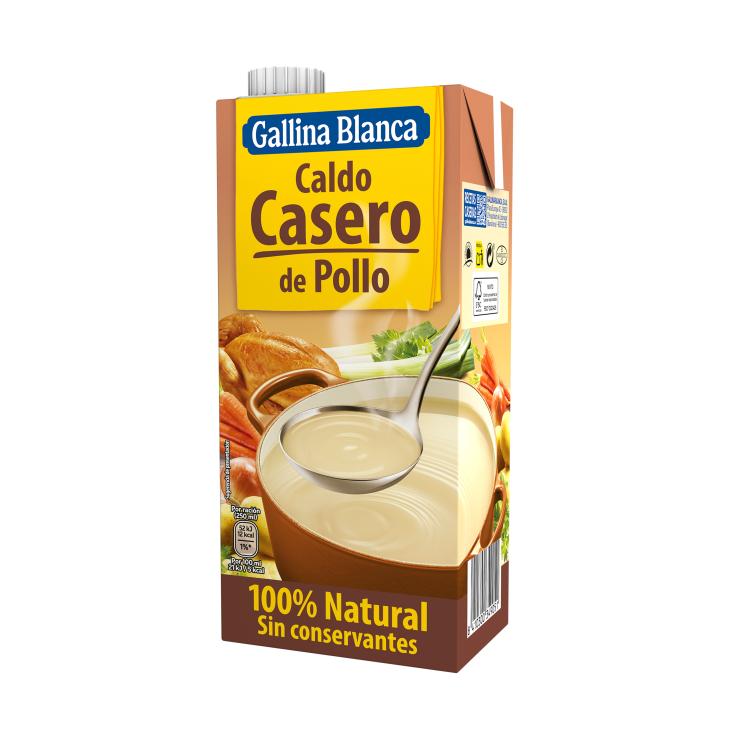 Caldo casero de pollo 1l