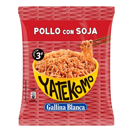 Yatekomo Pollo con soja 82g