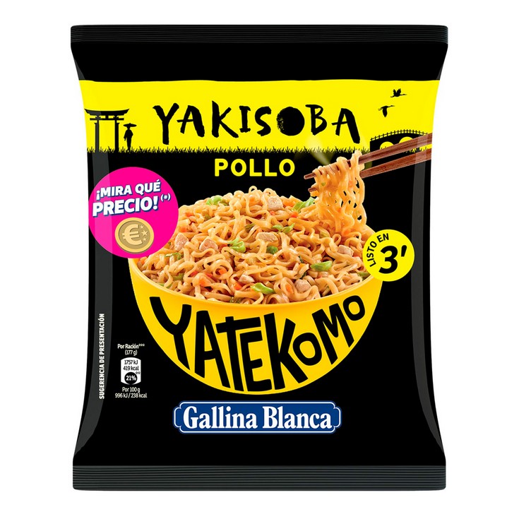 Fideos Yakisoba Pollo Gallina Blanca - 93g