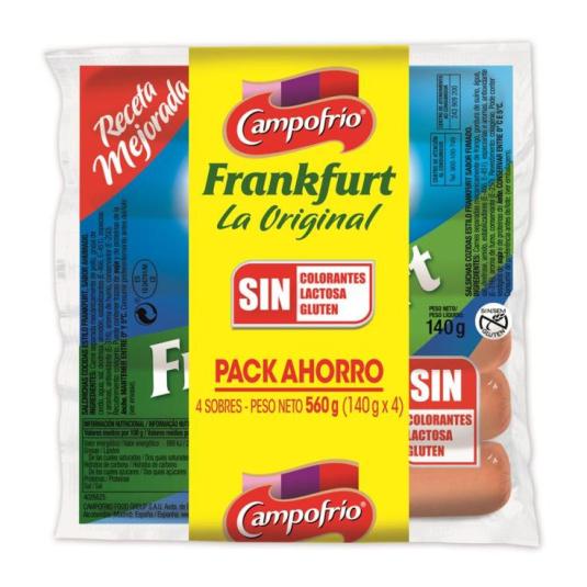 Salchichas Frankfurt Pack Ahorro 4x140g