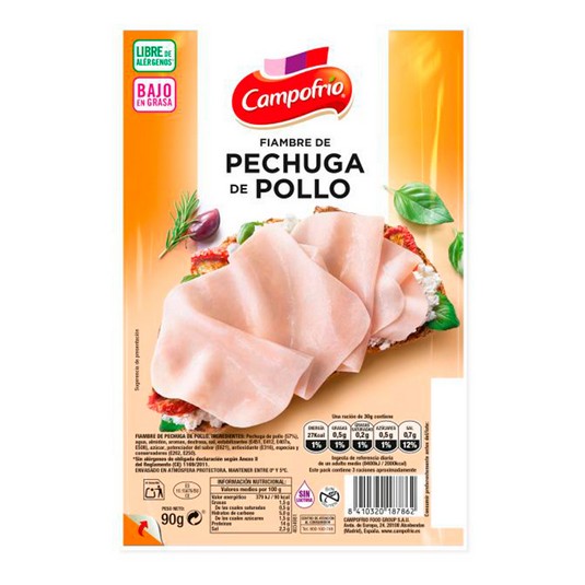 Pechuga de Pollo Extrajugosa 100g