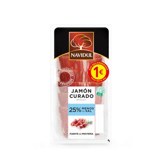 Jamón curado 25% menos de sal - Navidul - 50g