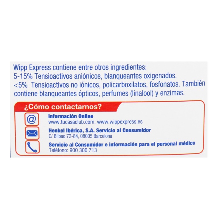 Detergente en polvo - Wipp Express - 80 lavados