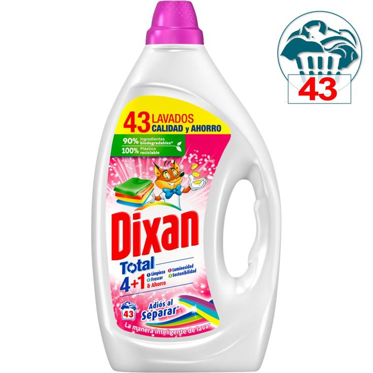 DIXAN Total 4+1 detergente máquina líquido gel x 43 dosis