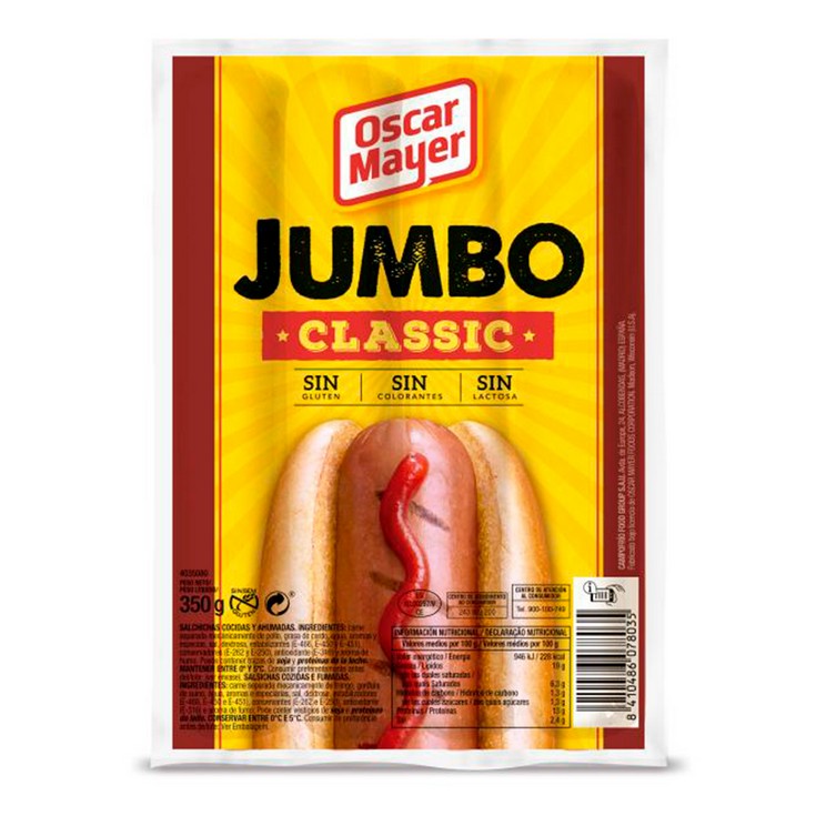 Salchichas Jumbo Classic 335g