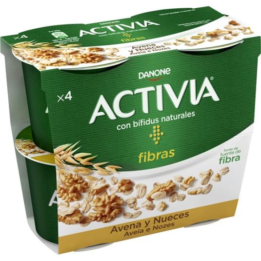 Yogur avena y nueces 4x120g