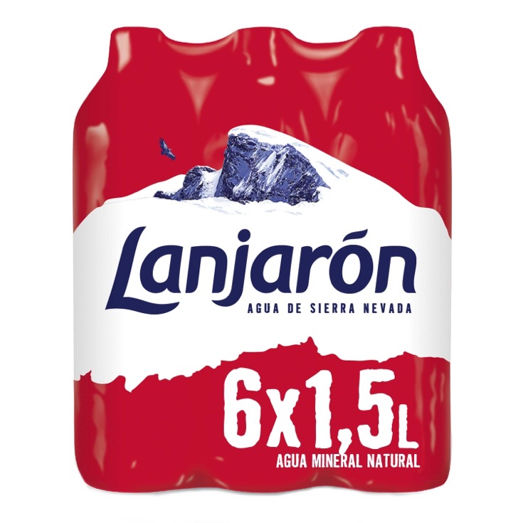 Agua mineral natural Lanjarón - 6x1,5l