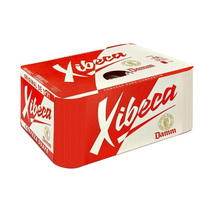 Cerveza rubia pack 12 latas 33 cl · XIBECA