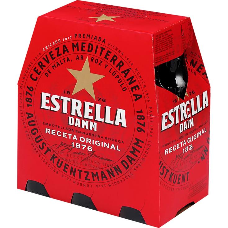 Estrella DAMM Cerveza 6x25cl