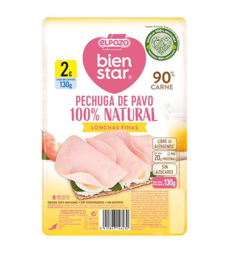 *PECHUGA PAVO NAT. ELPOZO 130G