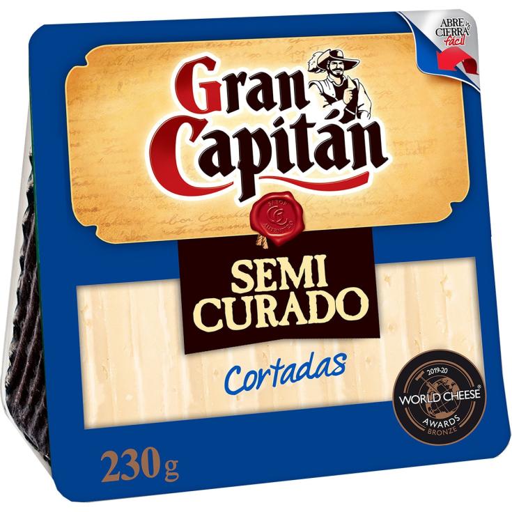 Queso semicurado Cortado cuña 230g