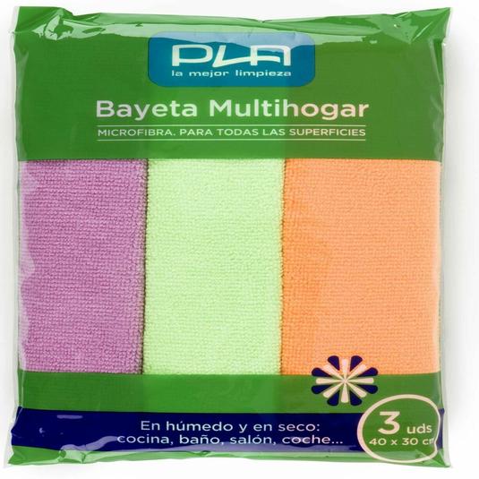 Bayeta Microfibra 30x40cm Colores