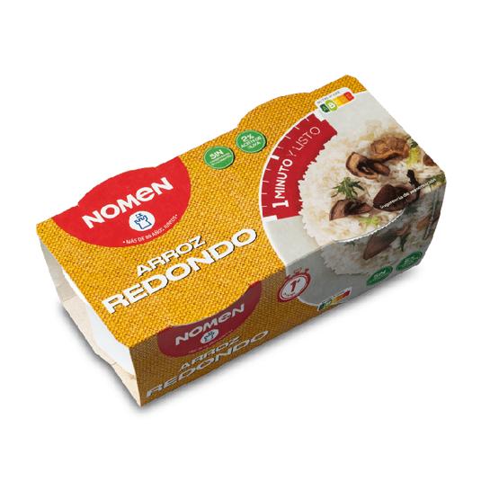 NOMEN Arroz redondo vaso pack 2 x125gr