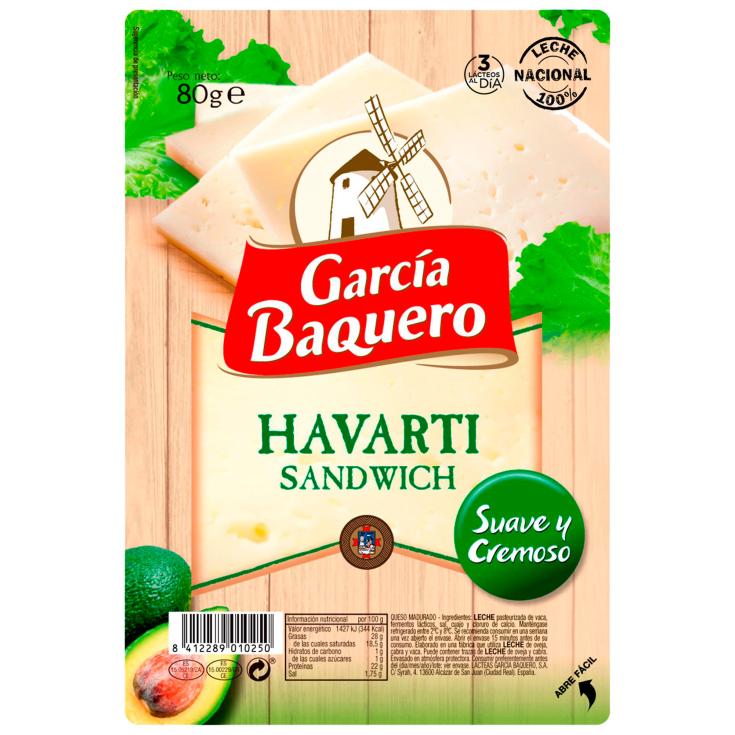 Queso en Lonchas Havarti 80g