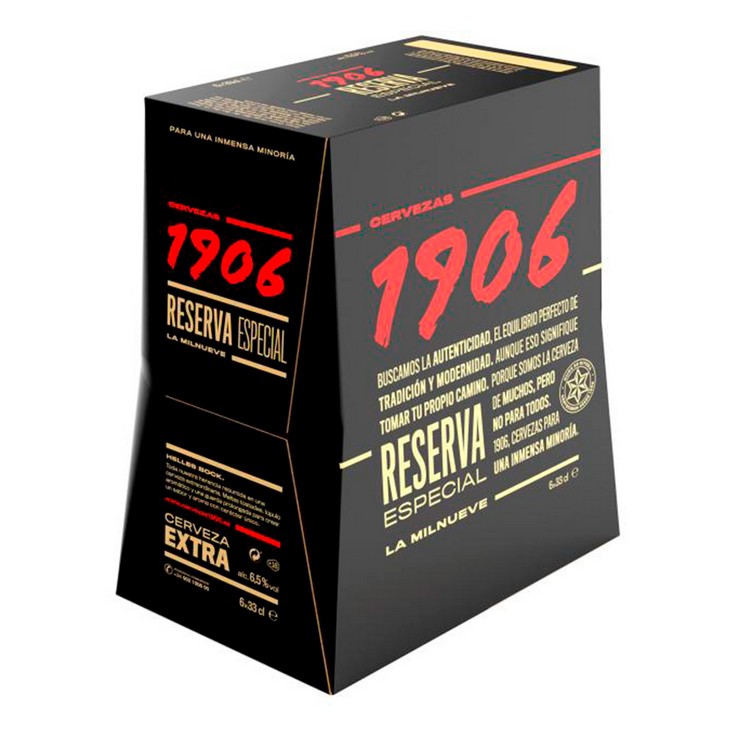 Cerveza rubia Reserva Especial - 1906 - 6x33cl