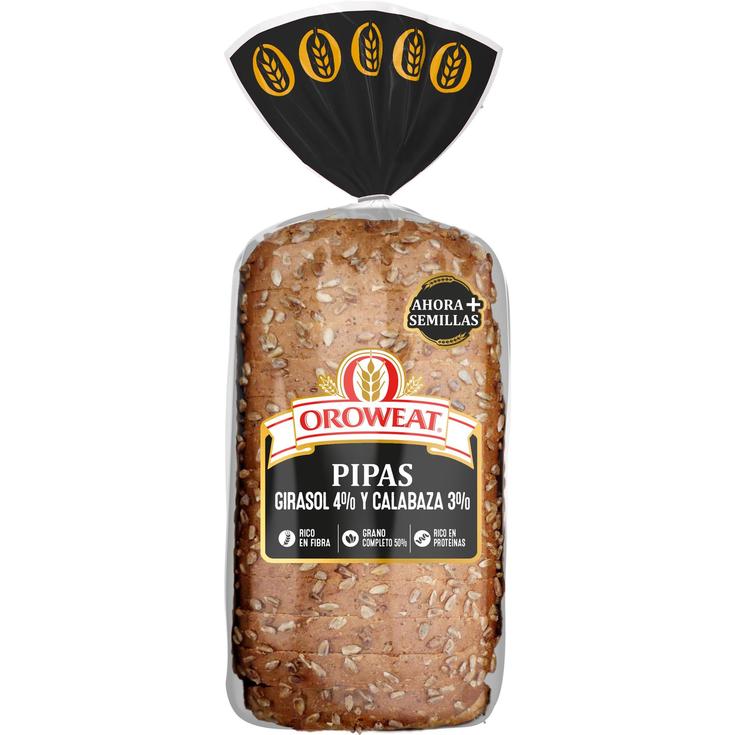 PAN DE MOLDE CON PIPAS DE GIRASOL Y CALABAZA - 550G