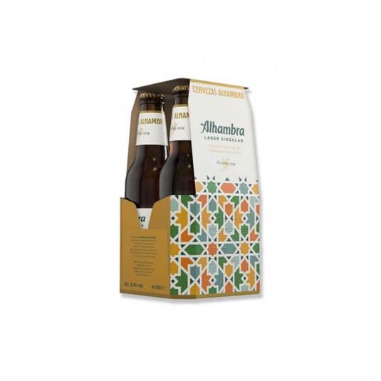 Cerveza rubia 4x33 cl