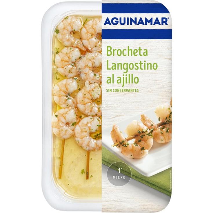 Brocheta de langostino al ajillo 4 unidades - 145g