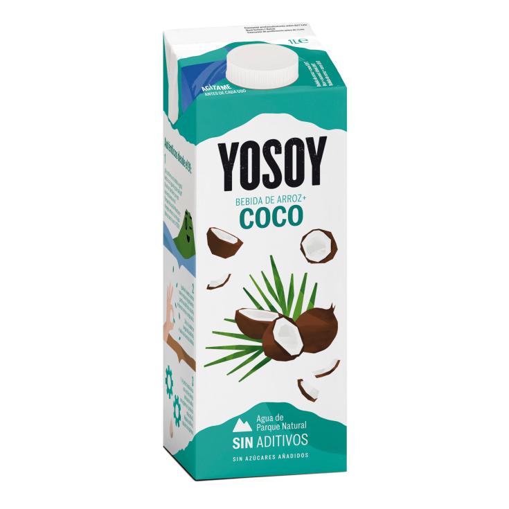 Bebida de arroz con coco Yosoy - 1l