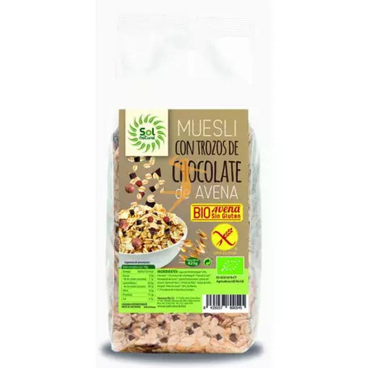 SOL NATURAL Muesli de avena con chocolate 425g