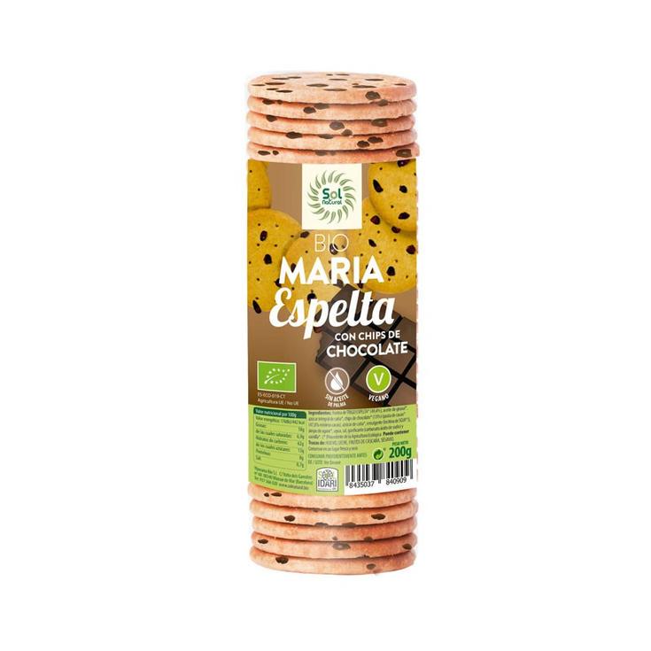 GALLETAS ESPELTA CHIPS CHOCOLATE BIO 200GR