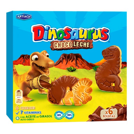 Galletas chocolate con leche Dinosaurus - Artiach - 255g