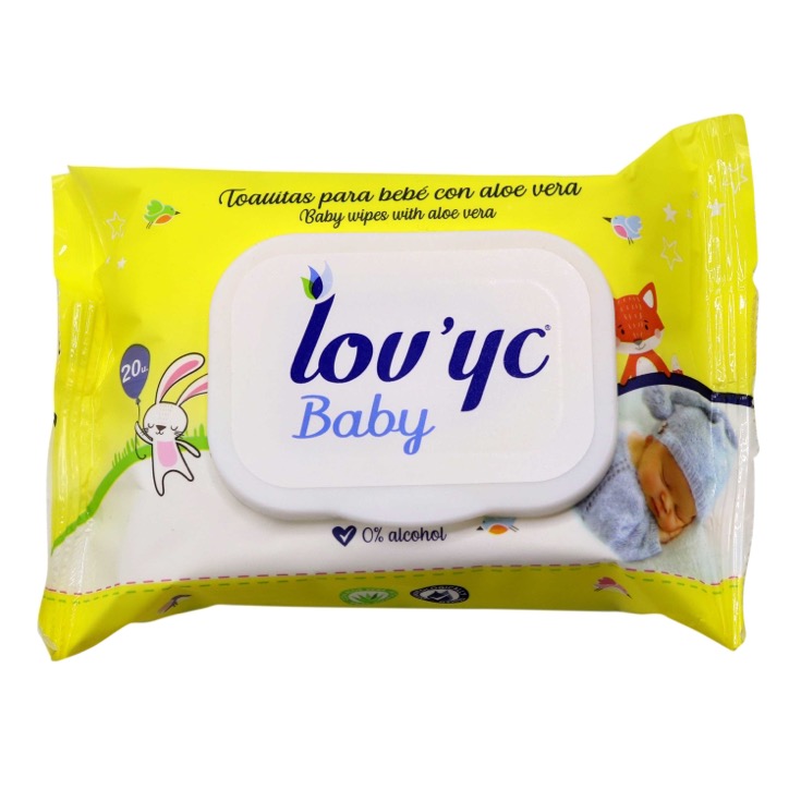 Toallitas para bebes Lov'yc - 20 uds