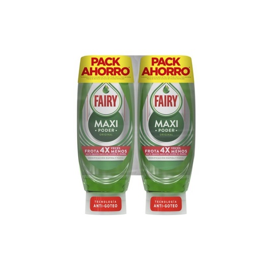 Fairy Maxi Poder Lavavajillas 2x450ml 